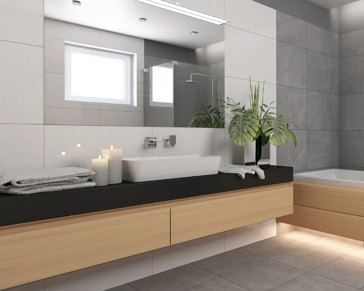 Premium Tiles Maitland: Modern bathroomware and tiles for Newcastle renovation projects.