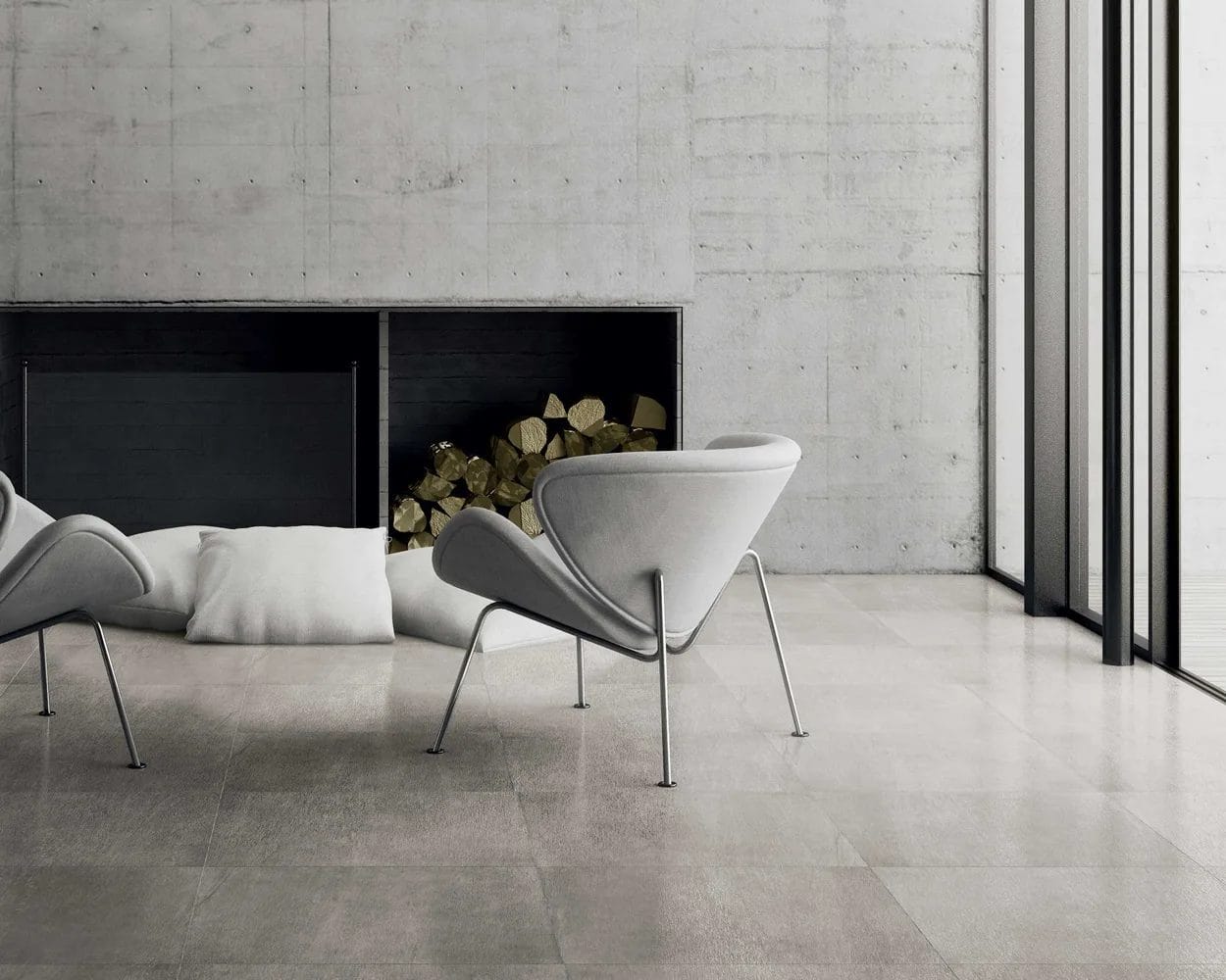 Premium Tiles Maitland: large format concrete floor tiles for living spaces